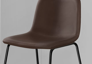 Office Chair Bar Height Standing Computer Desk Work Pu Leather Look Brown