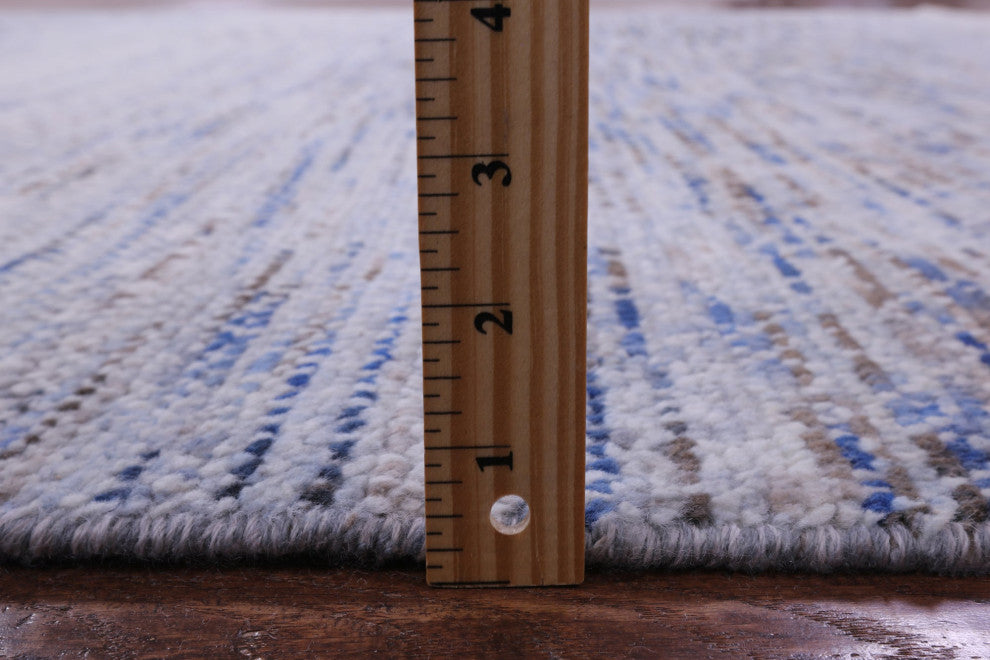 8' 11" X 12' 0" Savannah Grass Handmade Wool Rug - Q13264