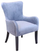 Aalten Velvet Arm Chair, Sharkfin Gray