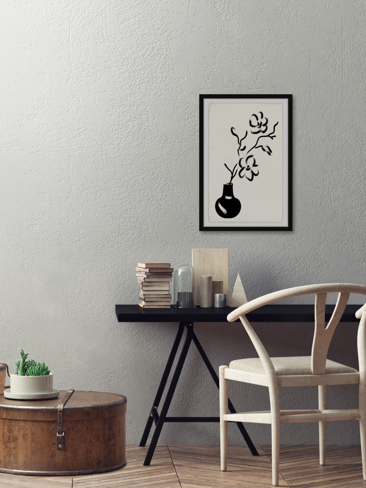 "I Kept Your Flowers" Framed Painting Print, 24x36