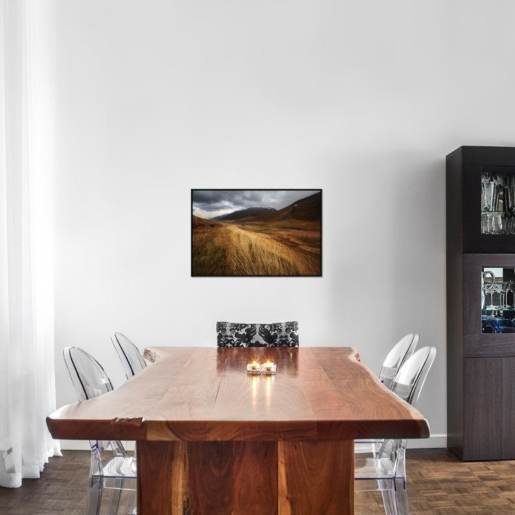 "Autumnal" Framed Canvas Giclee by Brin Ingibergsson-Bragi, 31x21"