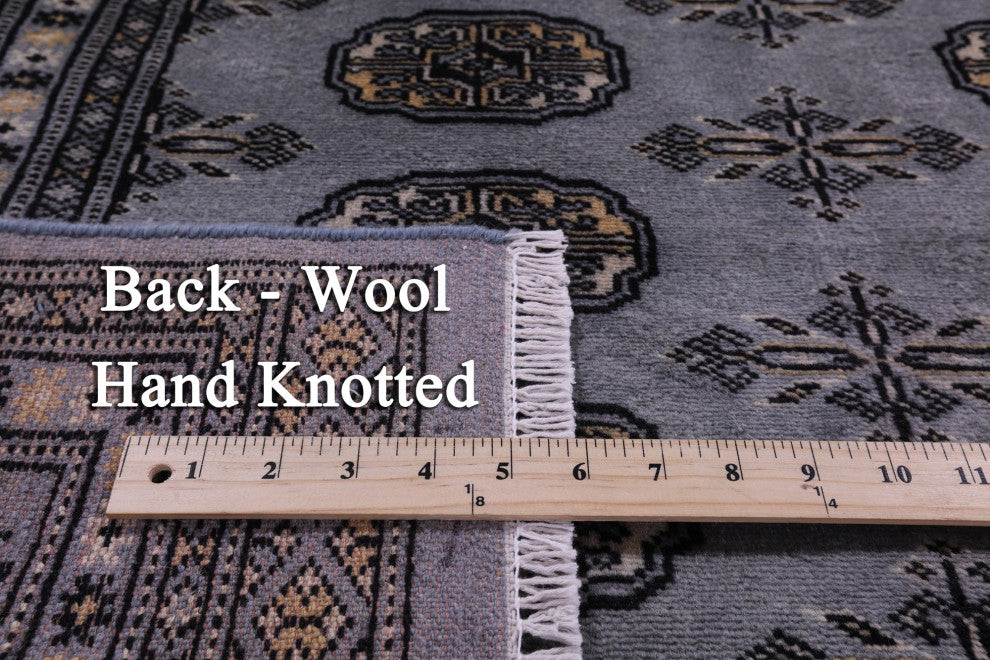 4' 0" X 6' 2" Silky Bokhara Hand Knotted Wool Rug - Q21834