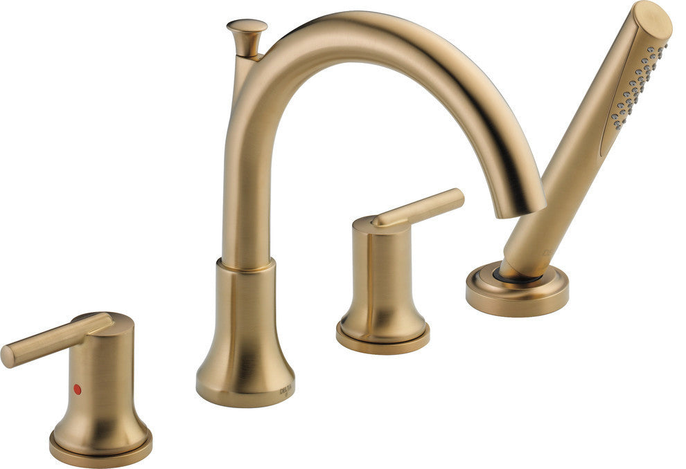 Delta Trinsic Roman Tub With Hand Shower Trim, Champagne Bronze, T4759-CZ