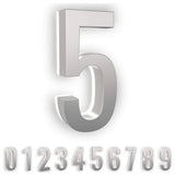 5 in ABS Backlit LED Floating Address Number, Up-Scale Modern Look LumaNumbers,
