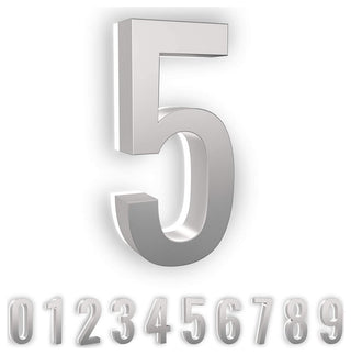 5 in ABS Backlit LED Floating Address Number, Up-Scale Modern Look LumaNumbers,