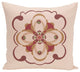 Kaleidoscope Too Geometric Print Outdoor Pillow, Brick, 18"x18"