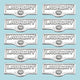10 Switch Plate Tags LAUNDRY Name Signs Labels Chrome Brass |
