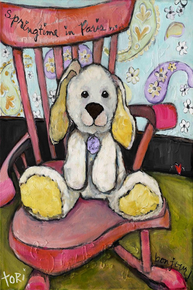 "Springtime in Paris" Painting Print on Canvas by Tori Campisi