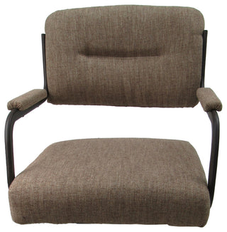 Swivel Metal Bar Stool on Warren Base, Basin Beige/Brown, 26"