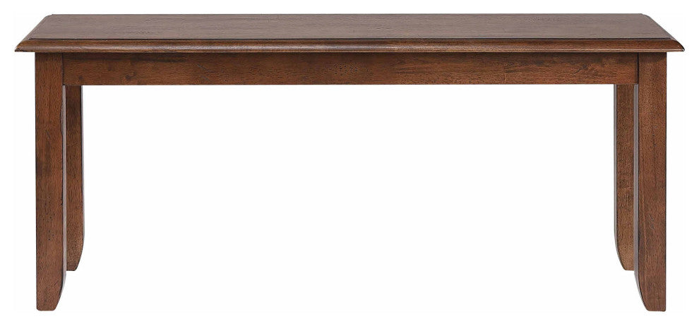 Sunset Trading Simply Brook 42" Dining Bench, Amish Brown, Solid Wood