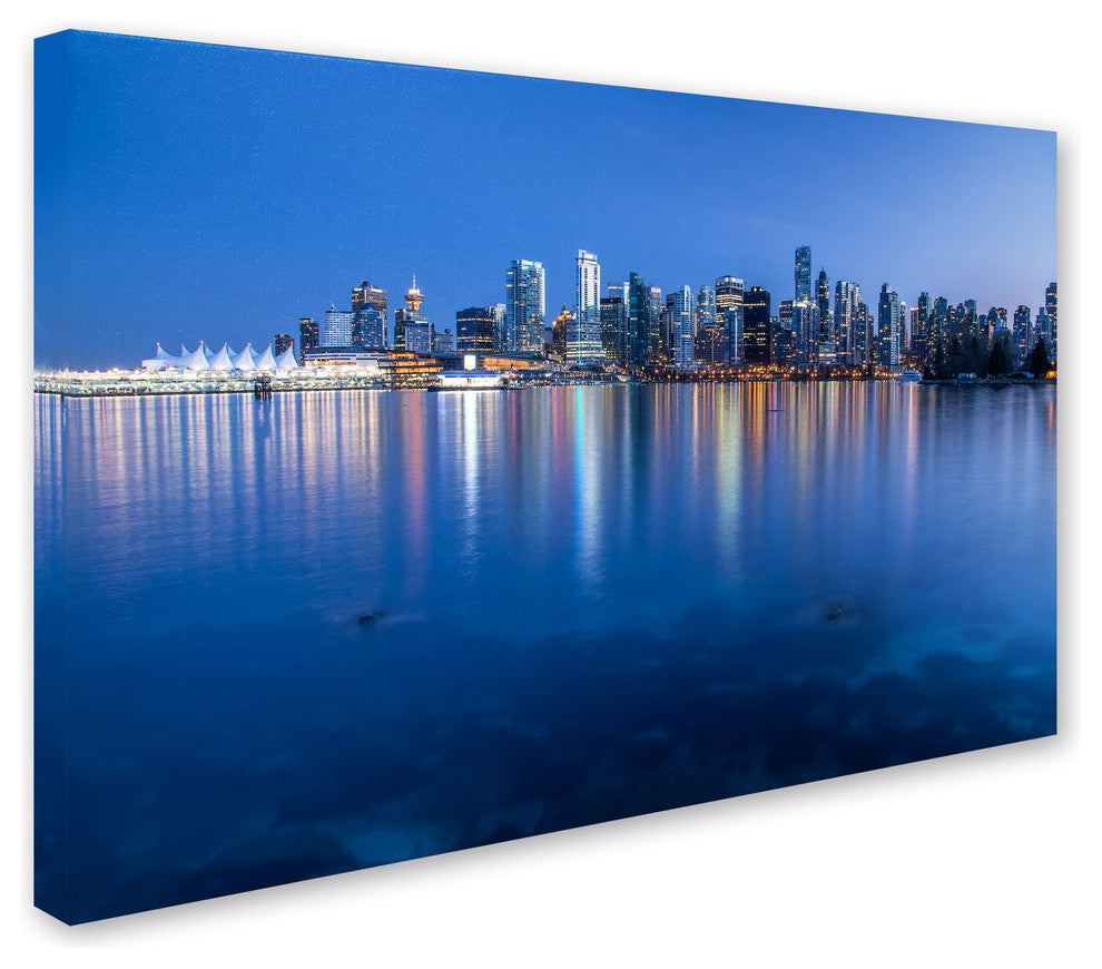 ''Vancouver City Reflection'' Canvas Art by Pierre Leclerc