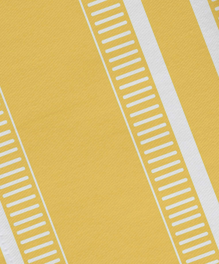 19x19", Dashing Stripe Stripe Print Napkin, Yellow, Set of 4