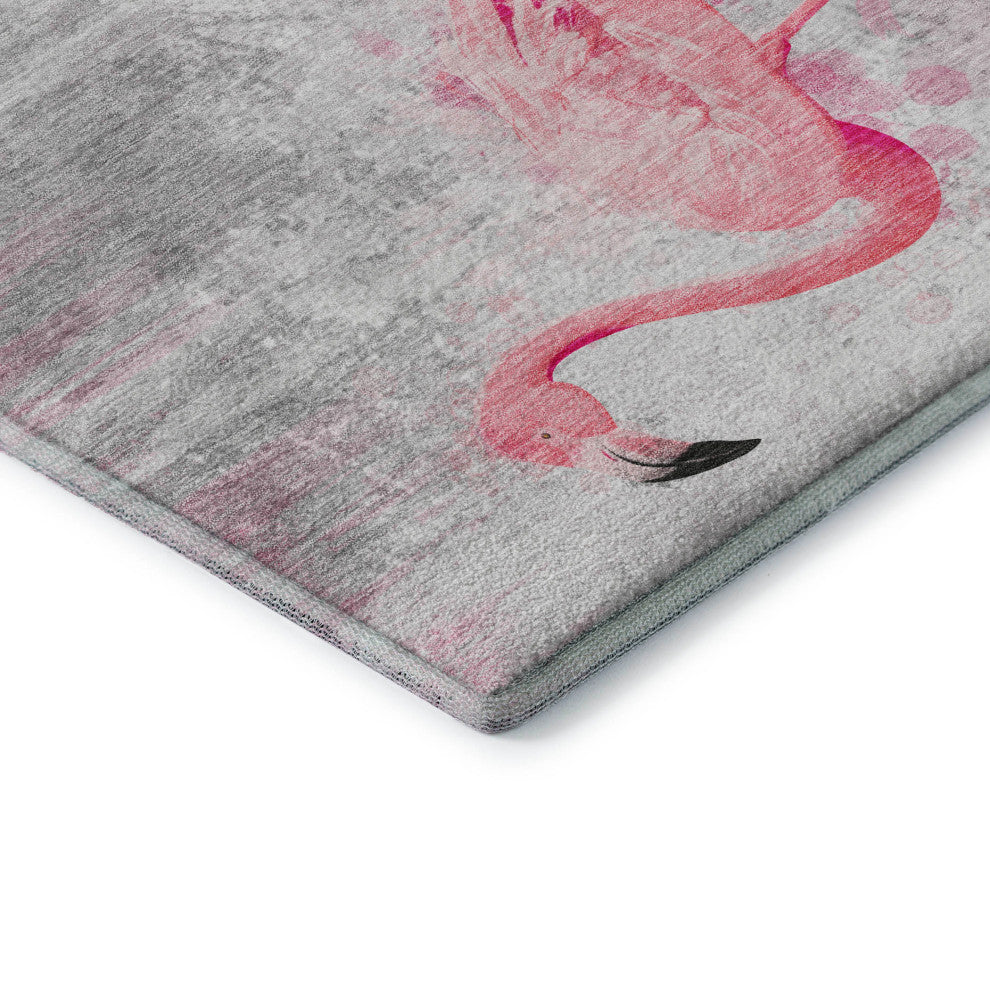 Addison Premium Washable Mayfield AMF197 Gray 2'3" x 7'6" Runner Rug