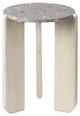 Quarry Wood and Terrazzo Stone Side Table