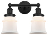 Innovations 616-2W-BK-G181S Canton 2 Light Bath Vanity Light, Matte Black