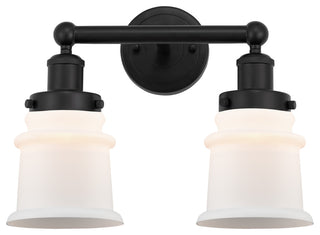 Innovations 616-2W-BK-G181S Canton 2 Light Bath Vanity Light, Matte Black