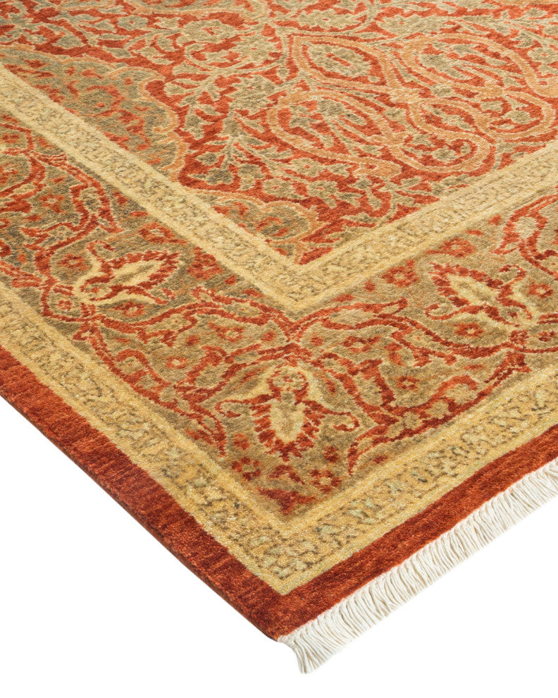 Mogul, One-of-a-Kind Hand-Knotted Area Rug Orange, 4'2"x6'7"