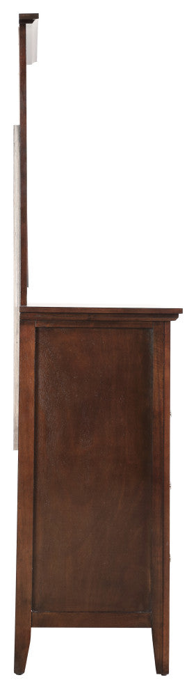 Simeon 8-Drawer Dresser, Cappuccino