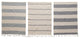 Cotton Tea Towels With Stripes/Tassels, Blue/White, 3-Piece Set