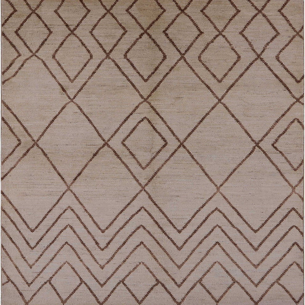 Ahgly Company Indoor Square Mid-Century Modern Area Rugs, 7' Square