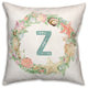 Coastal Christmas Monogram Z 18x18 Spun Poly Pillow