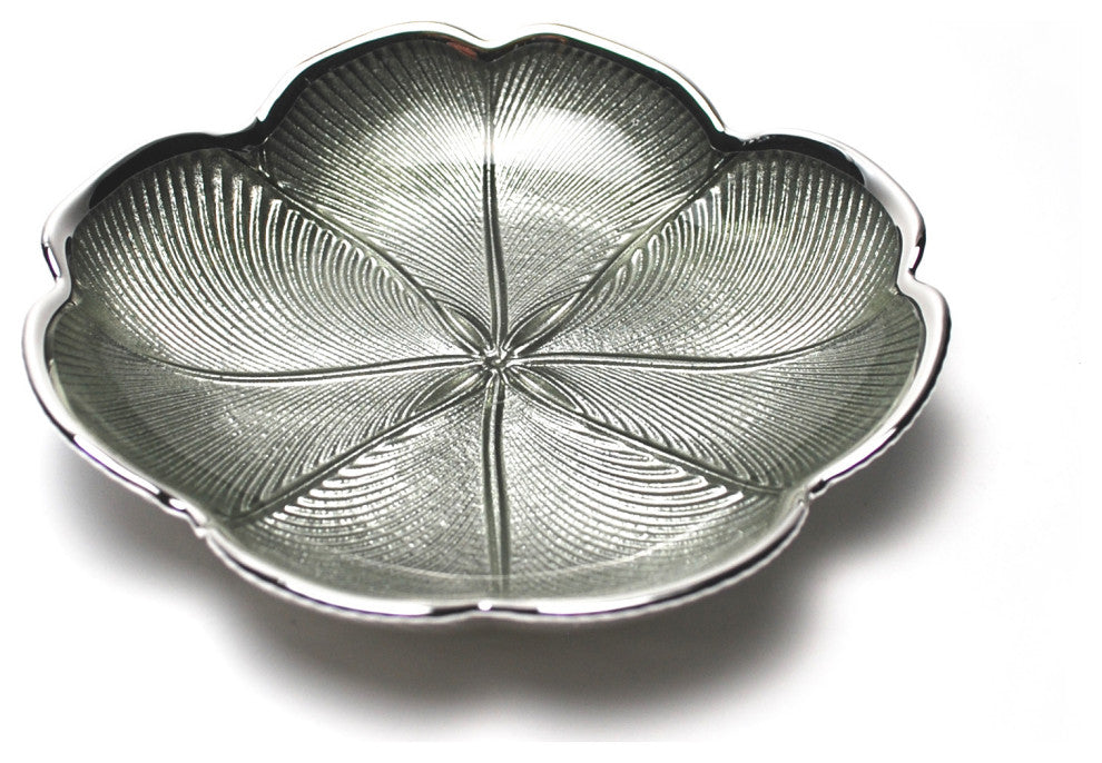 Quadrifoglio Tray Sage Green Silver