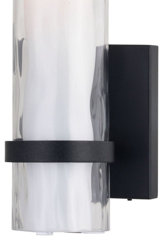 Vilo 4.5-in W 1 Light Matte Black Wall Sconce Light with Full Backplate, Oil Rubbed Bronze, 4.25-in. W X 13.5-in. H X 4-in. D