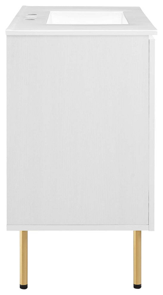Chaucer 36" Bathroom Vanity - White White
