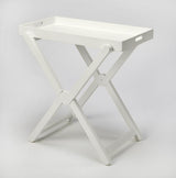 Edna White Tray Table