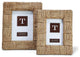 Two's Company Natural View Sea Grass Photo Frames, 4"x6", 5"x7", Set of 2