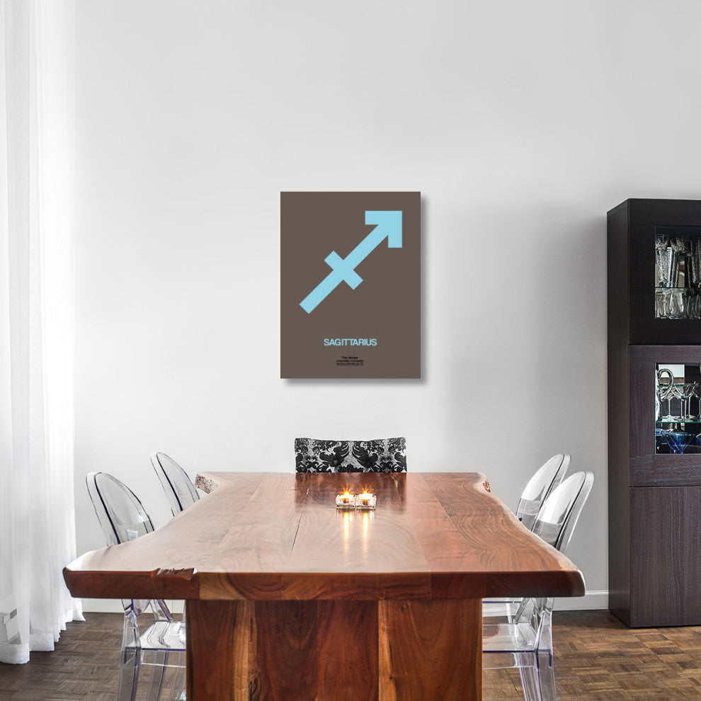 "Sagittarius Zodiac Sign Blue" Fine Art Print