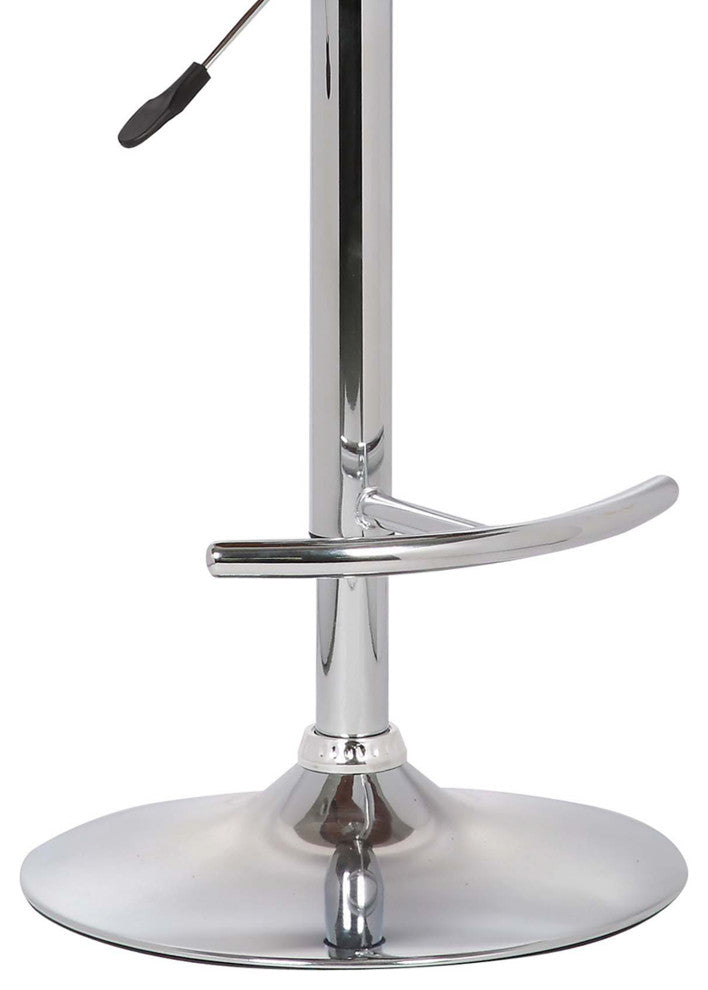 Butterfly Swivel Adjustable Bar Stool, Walnut With Black