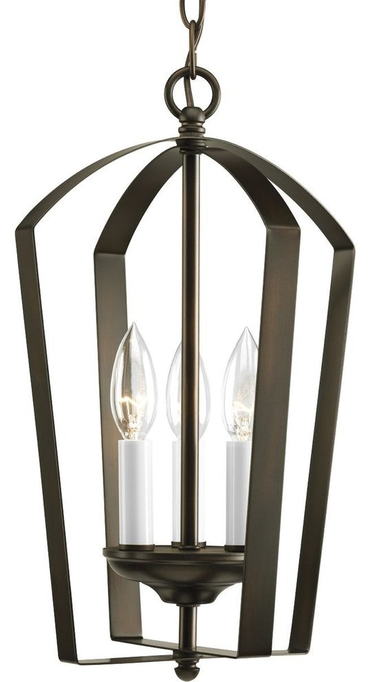 3-Light Foyer, Antique Bronze