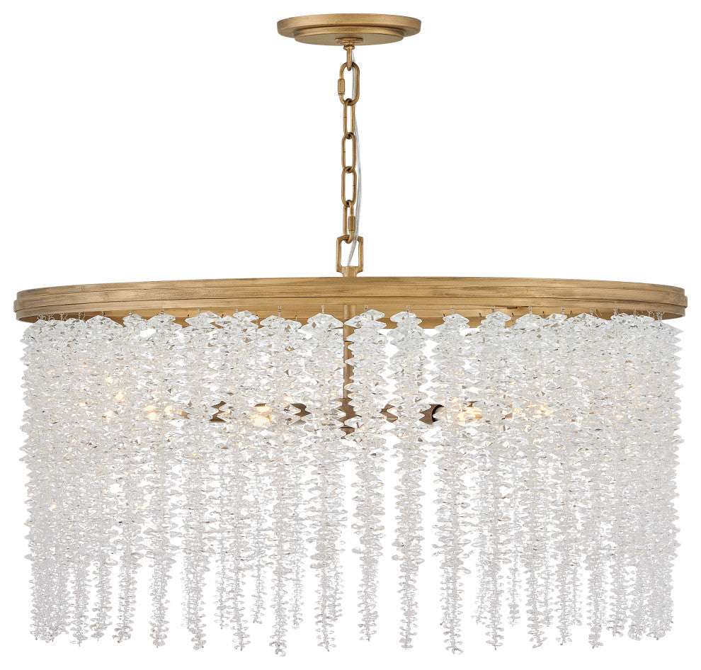 Fredrick Ramond Rubina Medium Convertible Chandelier, Burnished Gold