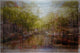 "Amsterdam Channels" Painting Print on Brushed Aluminum, 36"x24"