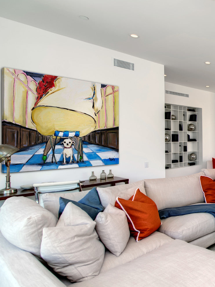 "Precarious" Painting Print on Canvas by Tori Campisi