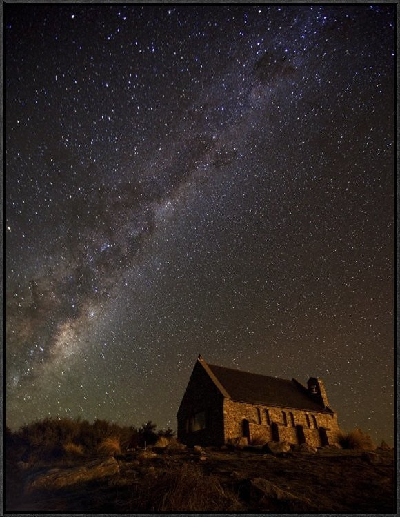 "Church Of The Good Shepherd" Framed Canvas Giclee by Yan Zhang, 31x41"