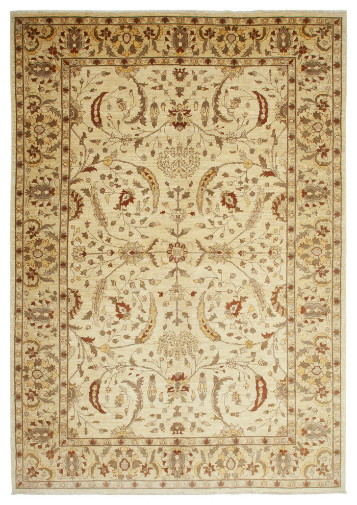 Rug N Carpet - Hand-Knotted Oriental 10' 0" x 14' 6" Low Pile Large Oushak Rug