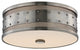 Gaines, 16" Flush Mount, Historic NIckel Finsih