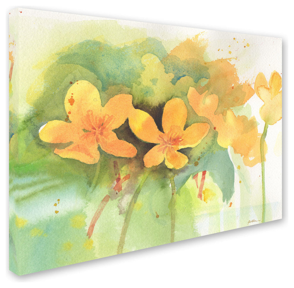 'Marigold Moment' Canvas Art by Sheila Golden