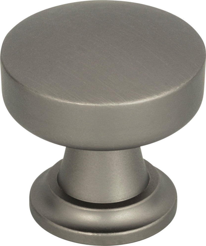 Atlas Homewares 325 Browning 1-1/4 Inch Mushroom Cabinet Knob - Slate