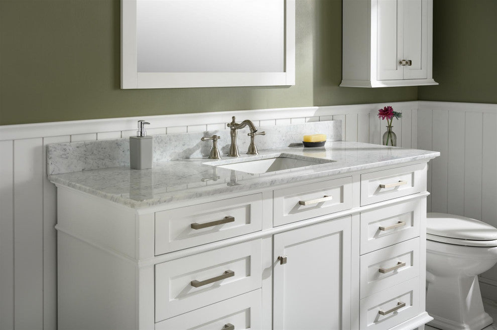 60" Single Sink Vanity, White