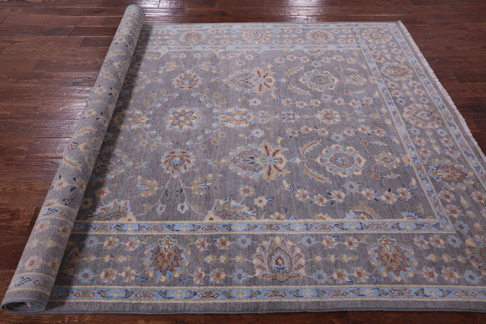 Turkish Oushak Handmade Wool Rug 6' 0" X 8' 9" - Q12822