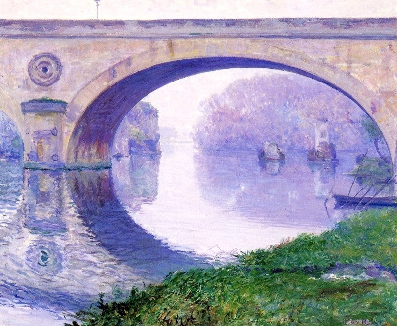 Guy Orlando Rose The Bridge at Vernon, 20"x25" Gallery Wrapped Canvas Print