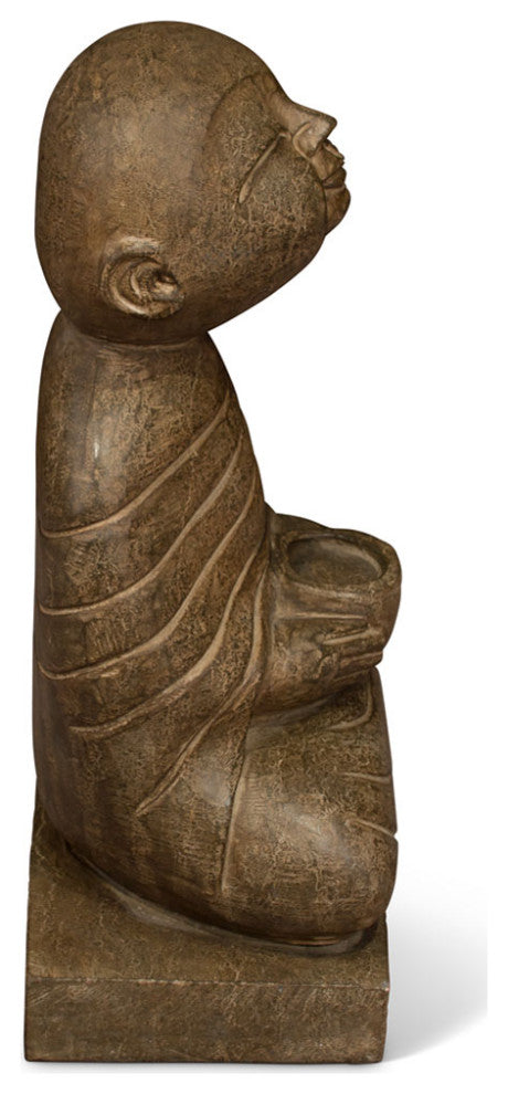 Shaolin Temple Stone Monk Chinese Statue