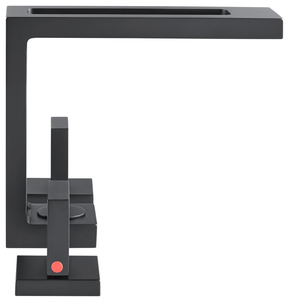 Pierre Widespread, Double Handle, Bathroom Faucet, Matte Black