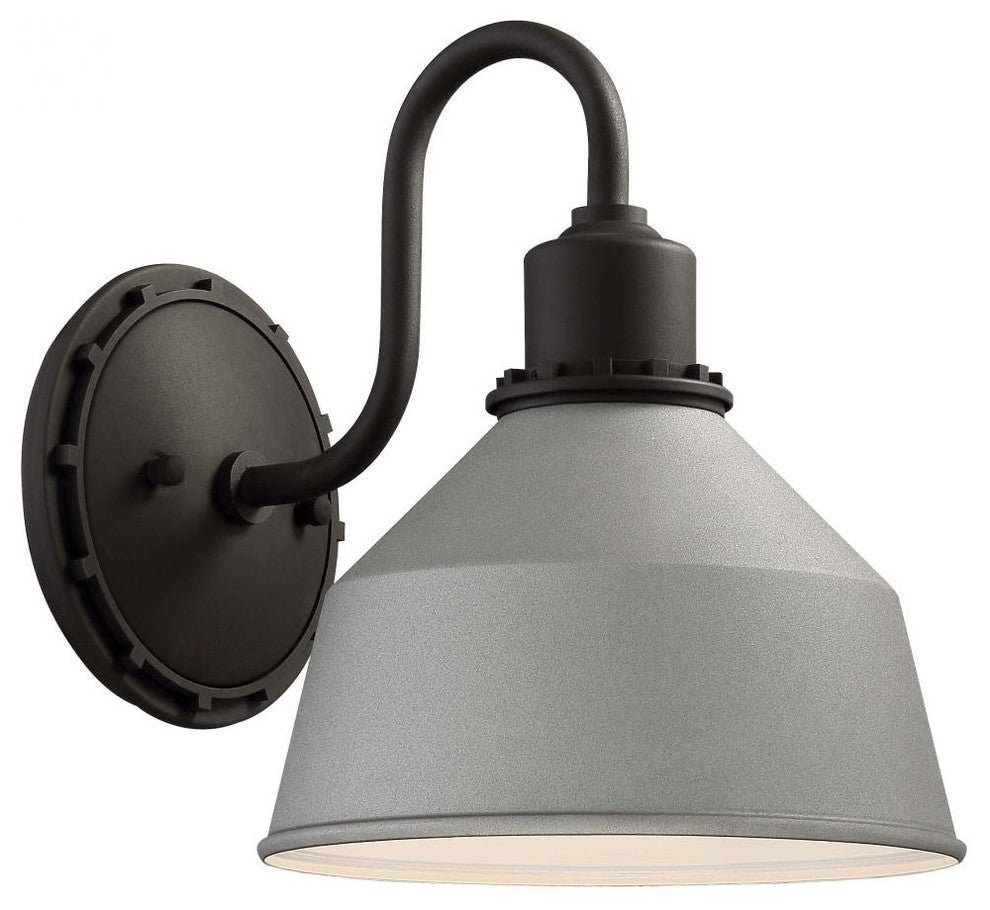 Minka-Lavery "Mantiel" Outdoor Wall Light, Sand Silver, 8"