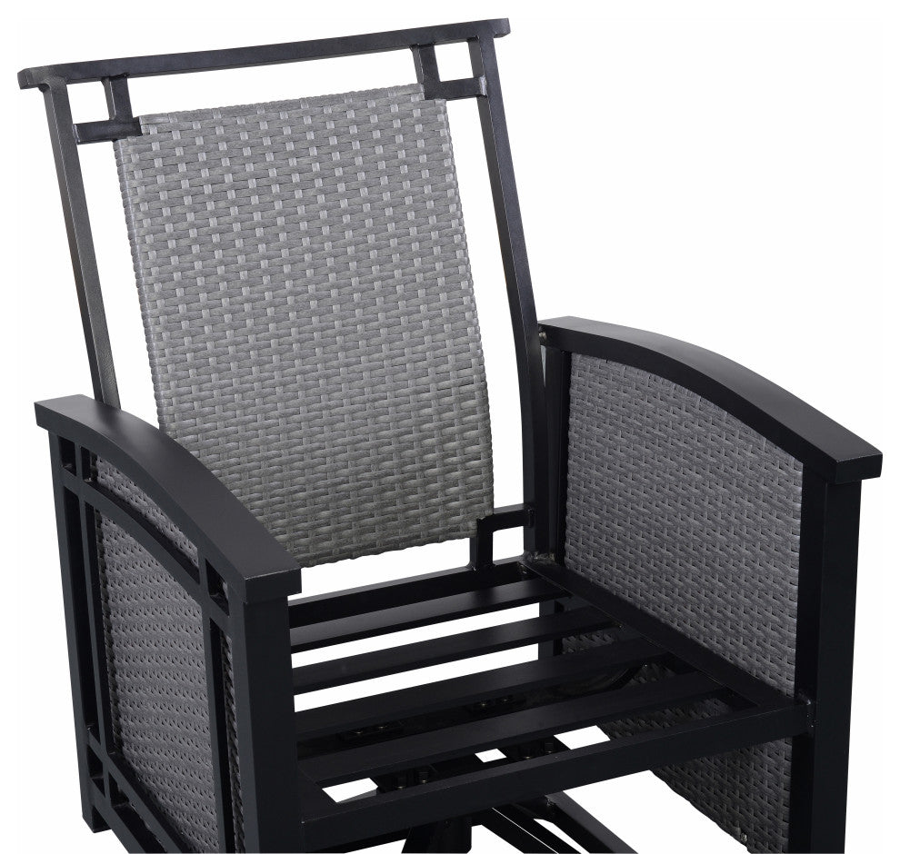 Palmetto Swivel Chair 2-pack - Black