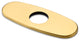 Luxier Rounded Kitchen Faucet Single-Hole Deck Plate, 6.25", Brushed Gold