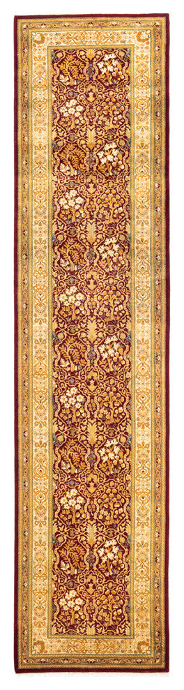 Mogul, One-of-a-Kind Hand-Knotted Area Rug Red, 2'8"x11'6"